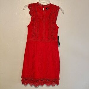 NWT Lulu’s red lace cocktail party dress size small